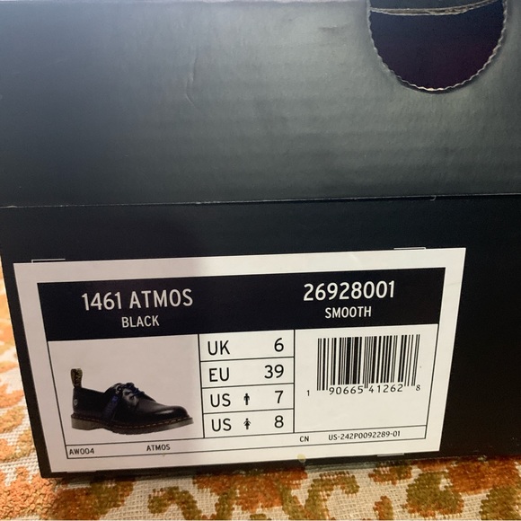 NWT Dr. Martens x atmos collab limited edition 1461 low top shoes - Picture 9 of 9